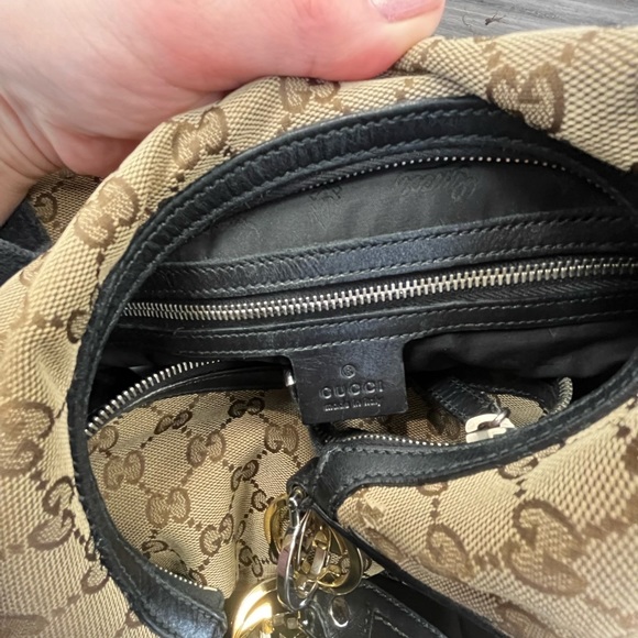 GUCCI HOBO HANDBAG AUTHENTIC MONOGRAM - Picture 1 of 5